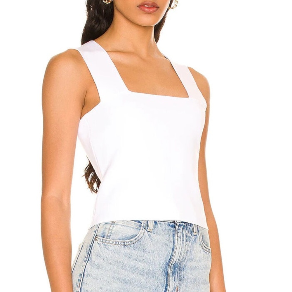 House of Harlow 1960 Mint Wide Strap Compression Tank Top
